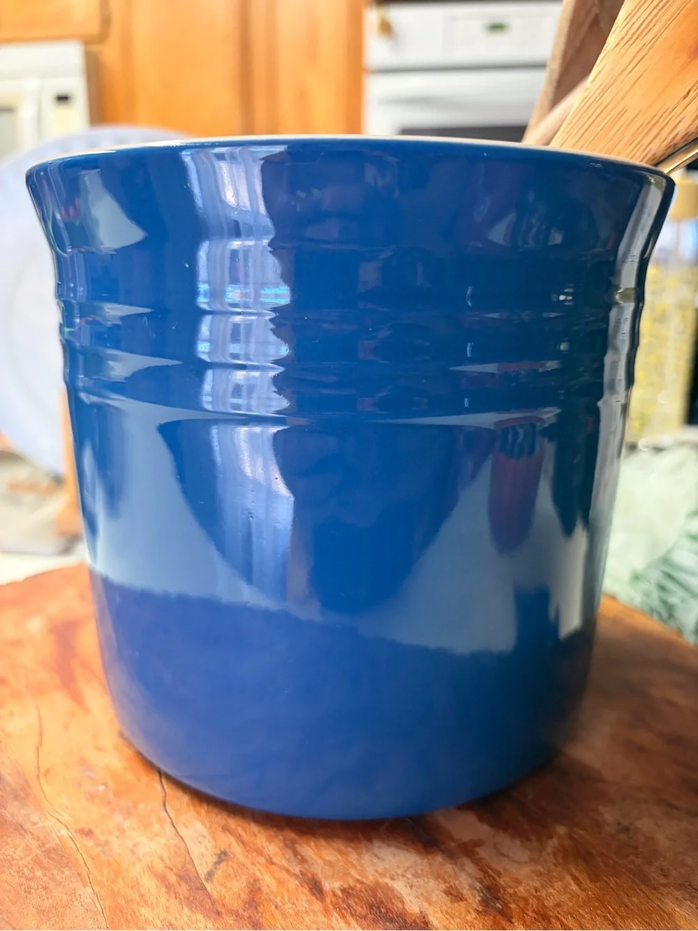 Le Creuset Cobalt Blue Stoneware Utensil Holder
